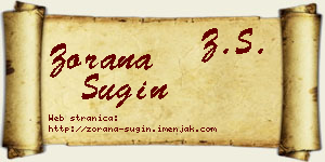 Zorana Šugin vizit kartica